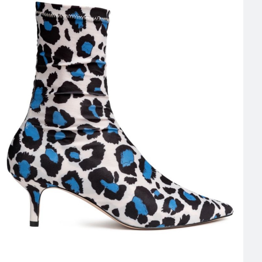 Animal Print Sock Booties